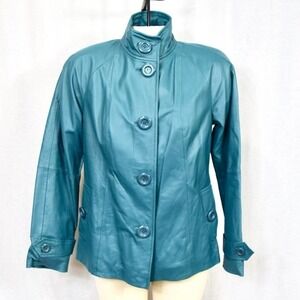 BRADLEY BAYOU QVC - Tiel color genuine leather jacket new with tag XS